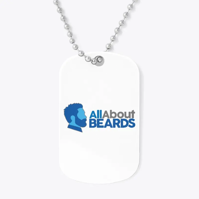 All About BEARDS logo, blue, horizontal