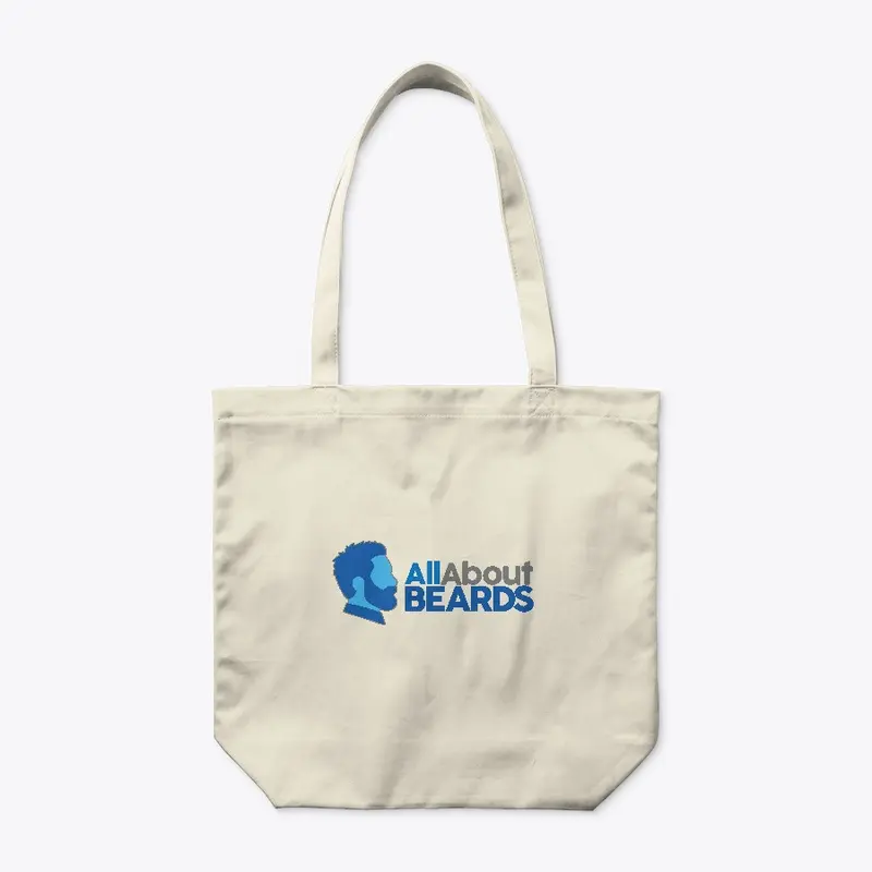 All About BEARDS logo, blue, horizontal